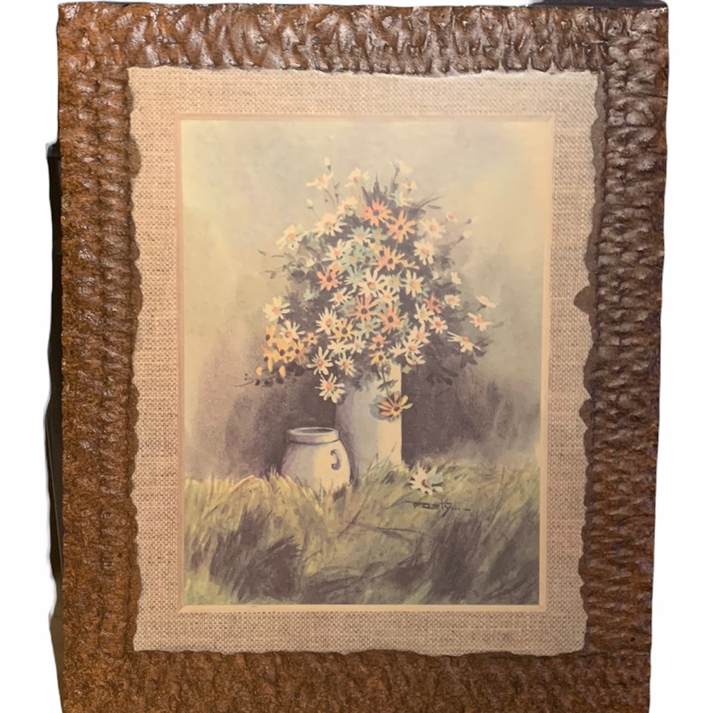 Vintage 1970’s floral print on partial style board